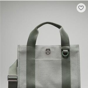 lululemon athletica Sage Green Canvas Messenger Bag